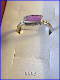 James Avery Palais Layered Pink Sapphire Gemstone Ring Size 9