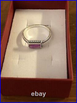 James Avery Palais Layered Pink Sapphire Gemstone Ring Size 9