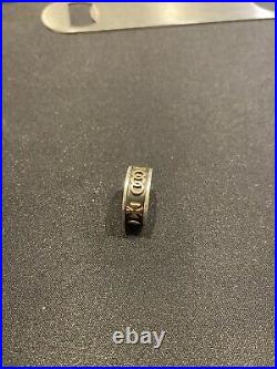 James Avery Pattee Cross Band Ring Band 14k 585 Gold & Sterling Silver Size 6.75