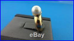 James Avery Pearl Ring 14k Yellow Gold Sz 4