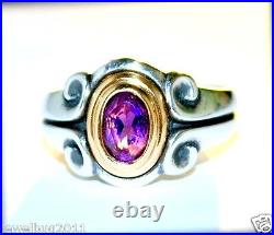 James Avery RARE, Retired Purple Amethyst Antique Scroll Ring