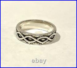 James Avery RETIRED Size 12.5 Sterling Silver Crown of Thorns Ring