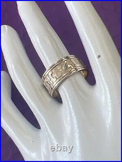 James Avery RETIRED Song of Solomon Band 14K Yellow Gold 9.5g Size 10.5