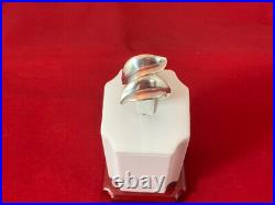 James Avery RETIRED Sterling Silver Leaf Bypass Ring Size 8.25