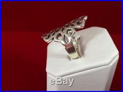 James Avery RETIRED Sterling Silver Long Ring Size 7.5