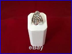 James Avery RETIRED Sterling Silver Tall Swirl Ring Size 7