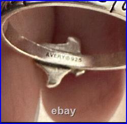 James Avery RETIRED Sterling Silver Texas Together We Stand Strong Ring Size 9