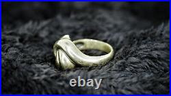 James Avery- RETIRED USA Sterling Silver Swirl Ring Size 8