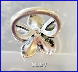 James Avery Rare Copper Flower Ring FABULOUS Patina/Oxidation Size 6.5 Retired