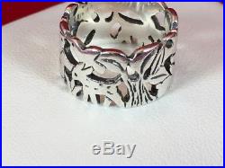 James Avery Rare Retired Sterling Silver Francis of Assisi Ring Size 6
