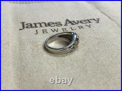 James Avery Red Garnet Heart Ring 14kt Gold & Sterling Silver, Size 6