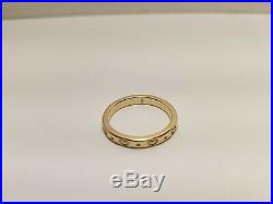 James Avery Retired 14K. 585 Yellow Gold Heart Band Ring Size 8 3/4 JA