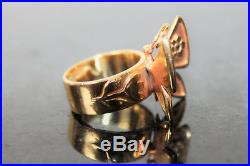James Avery Retired 14K Gold Mariposa Butterfly Ring 10.8 grams