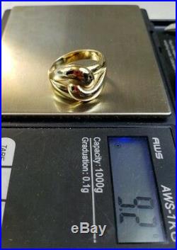 James Avery Retired 14k Cadena Love Ring Sz7.5 Heavy Solid Gold