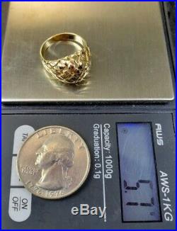 James Avery Retired 14k Dome Basket Weave Ring SIZE 5.5