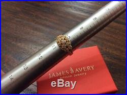 James Avery Retired 14k Gold 11 Diamond Margarita Daisy Flower Ring Size 10 1/2