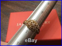 James Avery Retired 14k Gold 11 Diamond Margarita Daisy Flower Ring Size 10 1/2