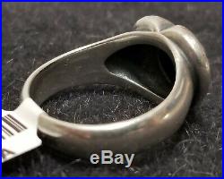 James Avery Retired 14k Gold & Sterling Sterling Heart Of Gold Ring Size 8.75