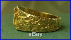 James Avery Retired 14k Heavy Cross Ring Solid Gold Size 10.75
