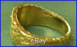 James Avery Retired 14k Heavy Cross Ring Solid Gold Size 10.75