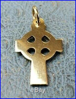 James Avery Retired 14k MED Cross Charm Mint Condition Uncut Ring