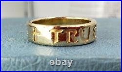 James Avery Retired 14k True Love Waits Ring Sz8 Solid Y. Gold