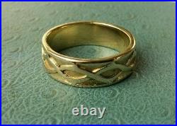 James Avery Retired 14k Yellow Gold Crown of Thorns Band Ring Size 9.50
