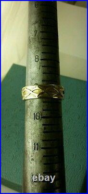 James Avery Retired 14k Yellow Gold Crown of Thorns Band Ring Size 9.50