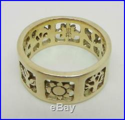 James Avery Retired 14k Yellow Gold Four Seasons Ring Band Lb3054