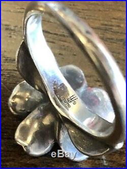 James Avery Retired 18kt Gold and Silver APRIL FLOWER Bracelet Ring Earnings