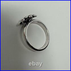 James Avery Retired 3 Flower Stackable Ring Size 9