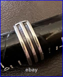 James Avery Retired 3-Row Unity Men's Band Ring Solid Sterling Silver Excellent