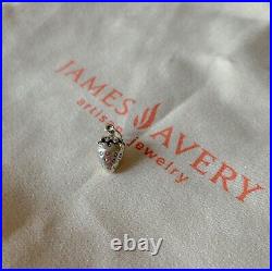 James Avery Retired 3d Strawberry Charm Sterling Silver No Jump Ring