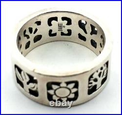 James Avery Retired 4 Seasons 925 Sterling Silver Band 6.1 Grams Size-6