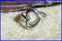 James Avery Retired 925 Sterling Silver Abounding Heart Ring Size 8.5