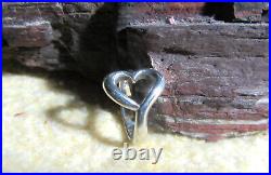 James Avery Retired 925 Sterling Silver Abounding Heart Ring Size 8.5