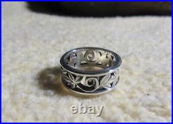 James Avery Retired 925 Sterling Silver Abounding Vines Band Ring Size 5.5