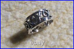 James Avery Retired 925 Sterling Silver Abounding Vines Band Ring Size 5.5