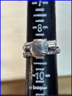 James Avery Retired 925 Sterling Silver Baseball Ring Size 9.0