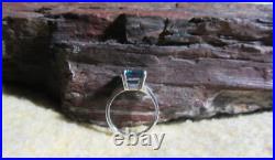 James Avery Retired 925 Sterling Silver Blue Topaz Bella Ring Size 6.5