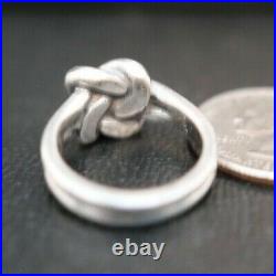 James Avery Retired 925 Sterling Silver Bold Lovers Knot Ring Size 6
