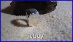 James Avery Retired 925 Sterling Silver Signet Engraving Ring Size 8.5