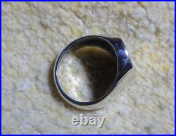 James Avery Retired Alpha & Omega 925 Sterling Silver & 14k Gold Ring Size 10.0