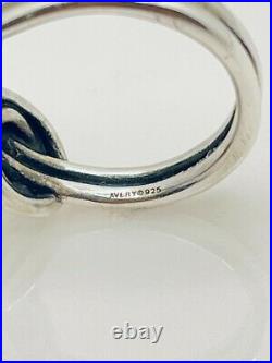 James Avery Retired And Rare True Love Knotted Ring Size 7.5 Sterling Silver