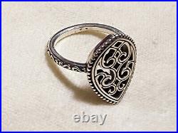 James Avery Retired Beaded Marquise Ring Size 7