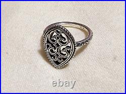 James Avery Retired Beaded Marquise Ring Size 7
