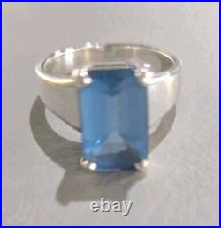 James Avery Retired Bella Blue Topaz Ring Sz 7.5