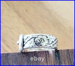 James Avery Retired Buckle Ring Size 7 with Orig. Box/Pouch NEAT Piece
