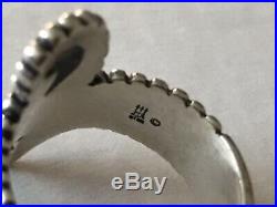 James Avery Retired Bypass Swirl Beaded Ring Size 8.5 Band Sterling Silver