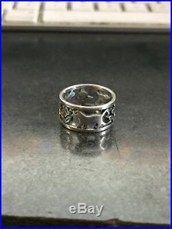 James Avery Retired Cat Band Ring Size 6 Sterling Silver